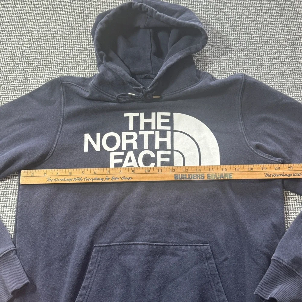 The North Face Mens Half Dome Logo Pullover Hoodie Navy Blue Regular Fit L